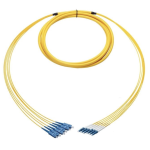 [TCM-BLCSC6S2-30] Tconnect Plenum Breakout 6 Fiber LC-SC Singlemode 9/125µm (OS2) 30m